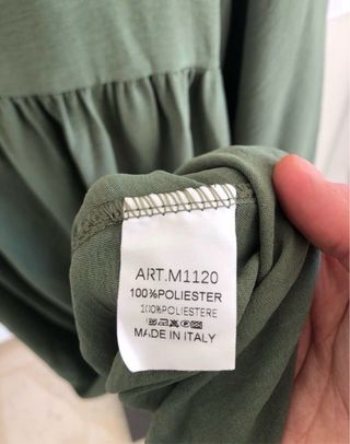 Vestido largo verde talla única