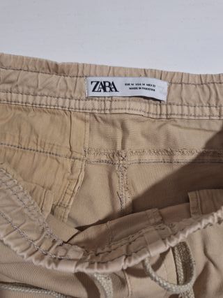 Pantalón hombre Jogger ZARA Talla M Camel