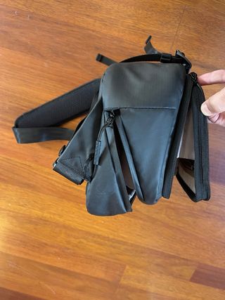 Bandolera negra para equipo fotográfico