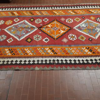 Antico Kilim Shiraz Lana Autentico 290 x 161 CM