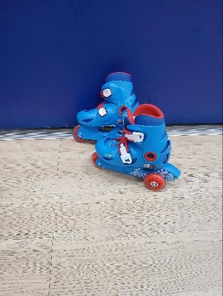 Patines Línea Niños Oxelo Ajustable 3 tallas Play 3 Azul