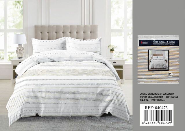 Juego de sábanas 4 piezas 150