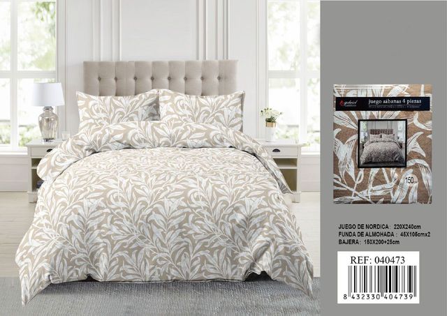 Juego de sábanas 4 piezas 150