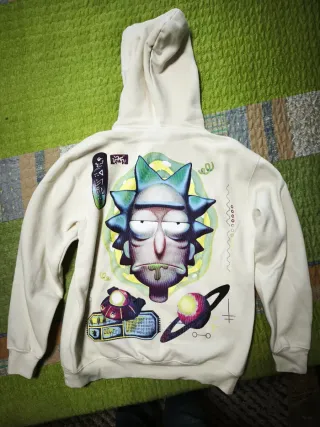 Sudadera Rick and Morty Beige