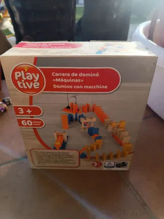 Juego madera Carrera de dominó Máquinas Playtive