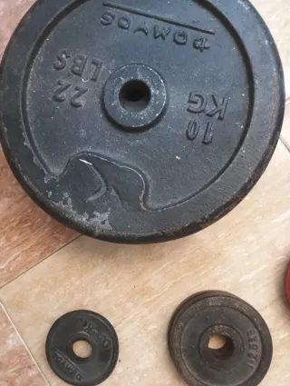 Discos de pesas para mancuernas y barras