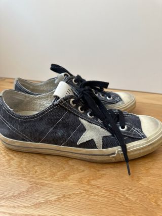 Golden Goose Sneakers Azul/Blanco Poco Uso, negro