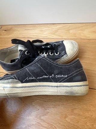 Golden Goose Sneakers Azul/Blanco Poco Uso, negro