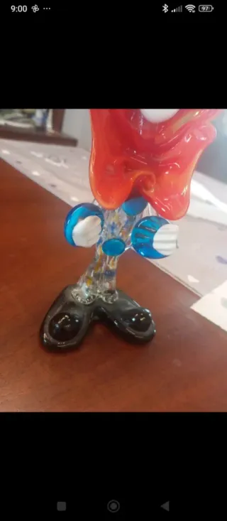 Pagliaccio Murano in Vetro