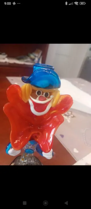 Pagliaccio Murano in Vetro