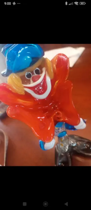 Pagliaccio Murano in Vetro