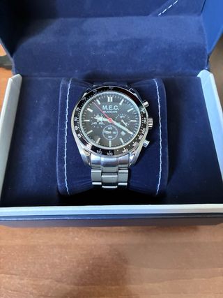 Orologio M.E.C. BUCCARI Cronografo Nero Argento