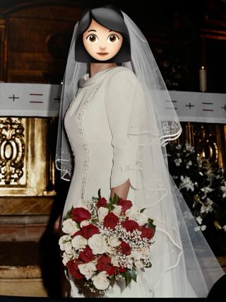 Vestido de Novia Vintage Champán