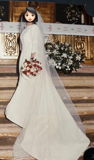 Vestido de Novia Vintage Champán