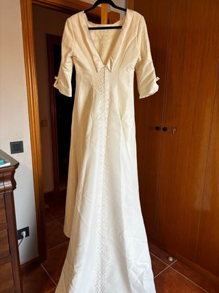 Vestido de Novia Vintage Champán