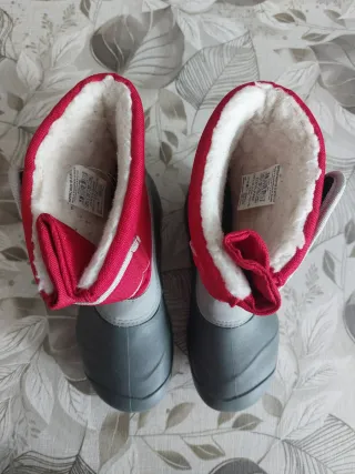 Stivali da neve Quechua rossi/grigi taglia 35