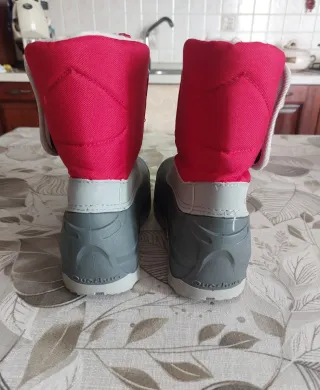 Stivali da neve Quechua rossi/grigi taglia 35