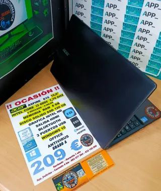 Acer Aspire E15 Portátil i3 6GB RAM 120GB SSD