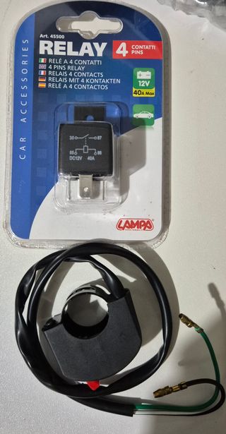 Faretti LED Moto + Staffe + Interruttore + Relè