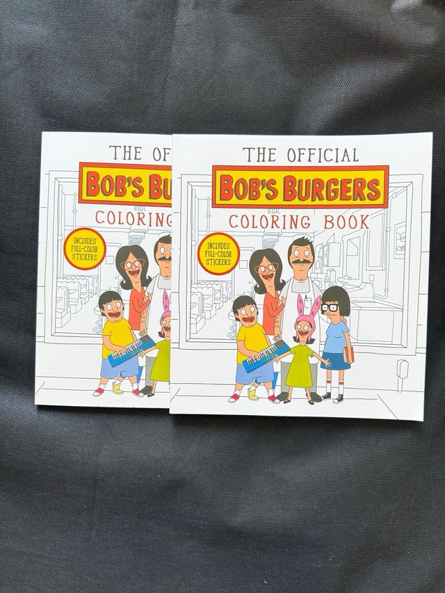 2 libros The Official Bob's Burgers Coloring Book