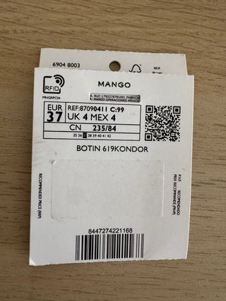 Botin Mango 619 Kondor