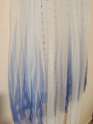 Disfraz Elsa blanco y azul talla 120cm
