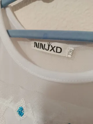 Disfraz Elsa blanco y azul talla 120cm