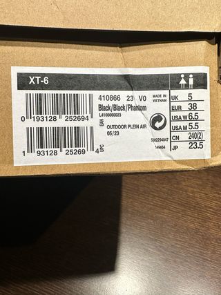 Zapatillas Salomon XT-6 Negras/Grises