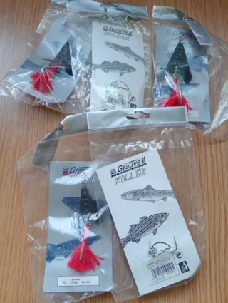 Lote 5 Cucharillas Pesca Grauvell Killer.