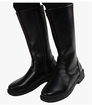 Botas altas negras cremallera sintéticas talla 46