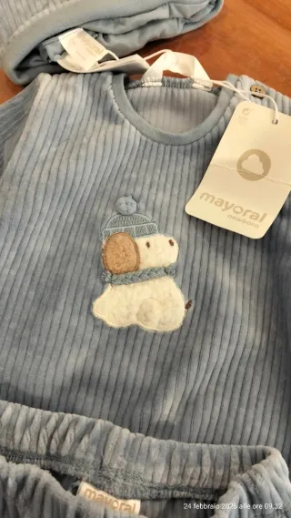 Nuovo Completo neonato Mayoral 3 pezzi
