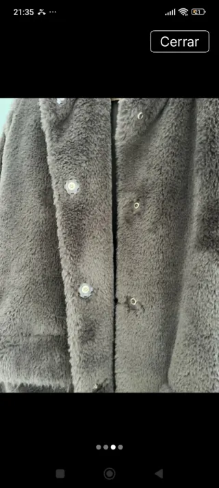 Abrigo Pelo Purificación García gris