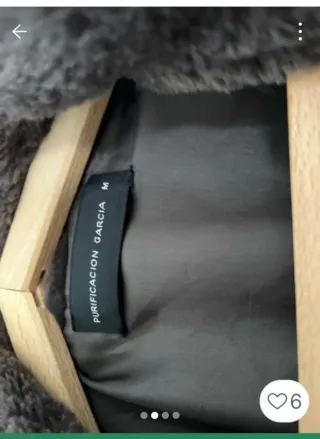 Abrigo Pelo Purificación García gris