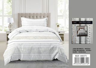 Juego Sábanas 3 Piezas Nórdica Estampada