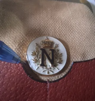 Porta monete in tessuto di corda e pelle, Napoleon