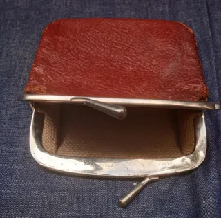 Porta monete in tessuto di corda e pelle, Napoleon