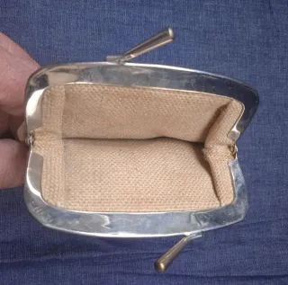 Porta monete in tessuto di corda e pelle, Napoleon