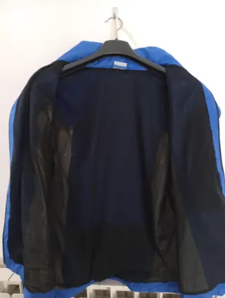 Giacca a vento Vuarnet blu e beige