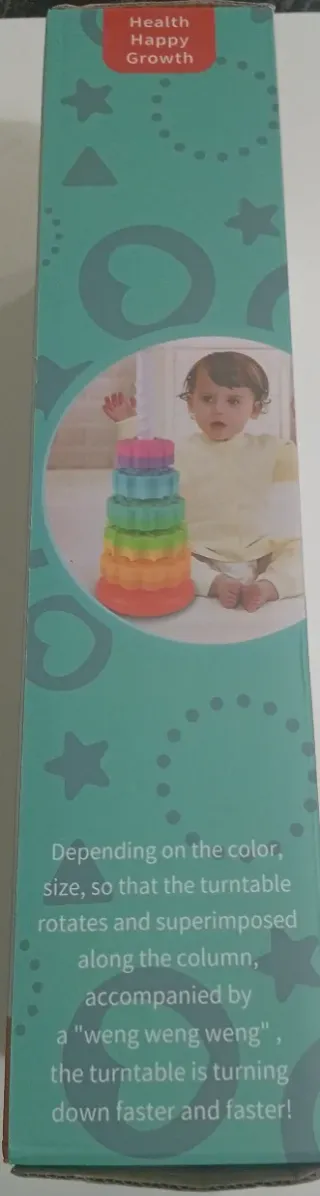 Torre Apilar Montessori Girevole Arcobaleno 12m+