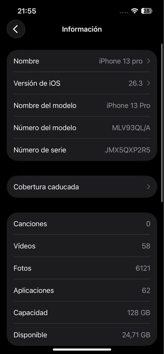 iPhone 13 Pro Grigio Argento