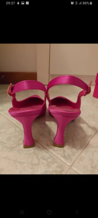 Scarpe eleganti punta rosa miss globo