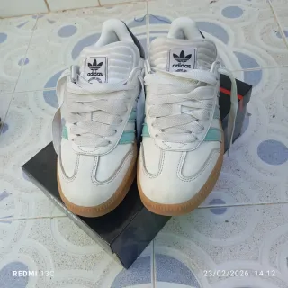 Zapatillas Adidas Samba Blancas y Verdes