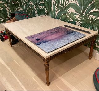 Mesa de centro de lujo mármol y madera