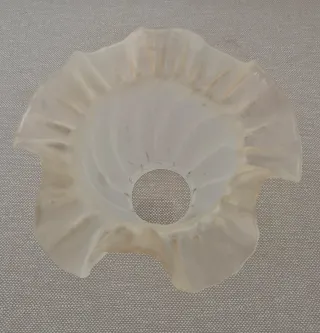 Tulipa antiga vidro candeeiro 11x17cm