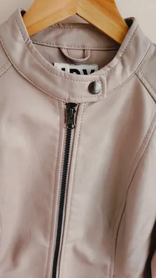 Cazadora símil piel JDY mujer rosa pálido Talla S