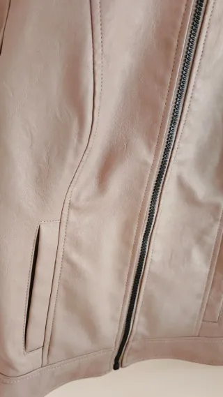 Cazadora símil piel JDY mujer rosa pálido Talla S