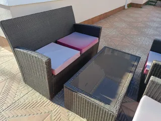 Conjunto de Muebles de Jardín Ratán