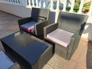 Conjunto de Muebles de Jardín Ratán