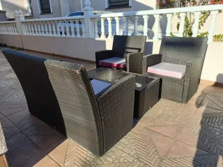 Conjunto de Muebles de Jardín Ratán