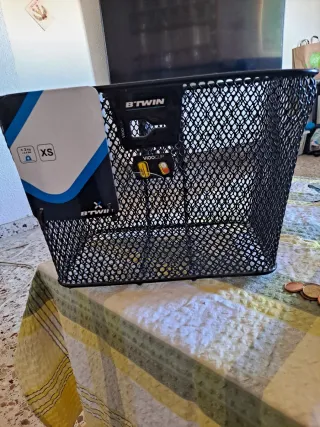 Cesta para bicicleta negra